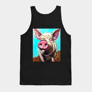 Piggy on Wood Tank Top